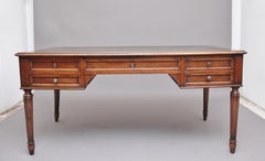 19th Century French Walnut Writing Table