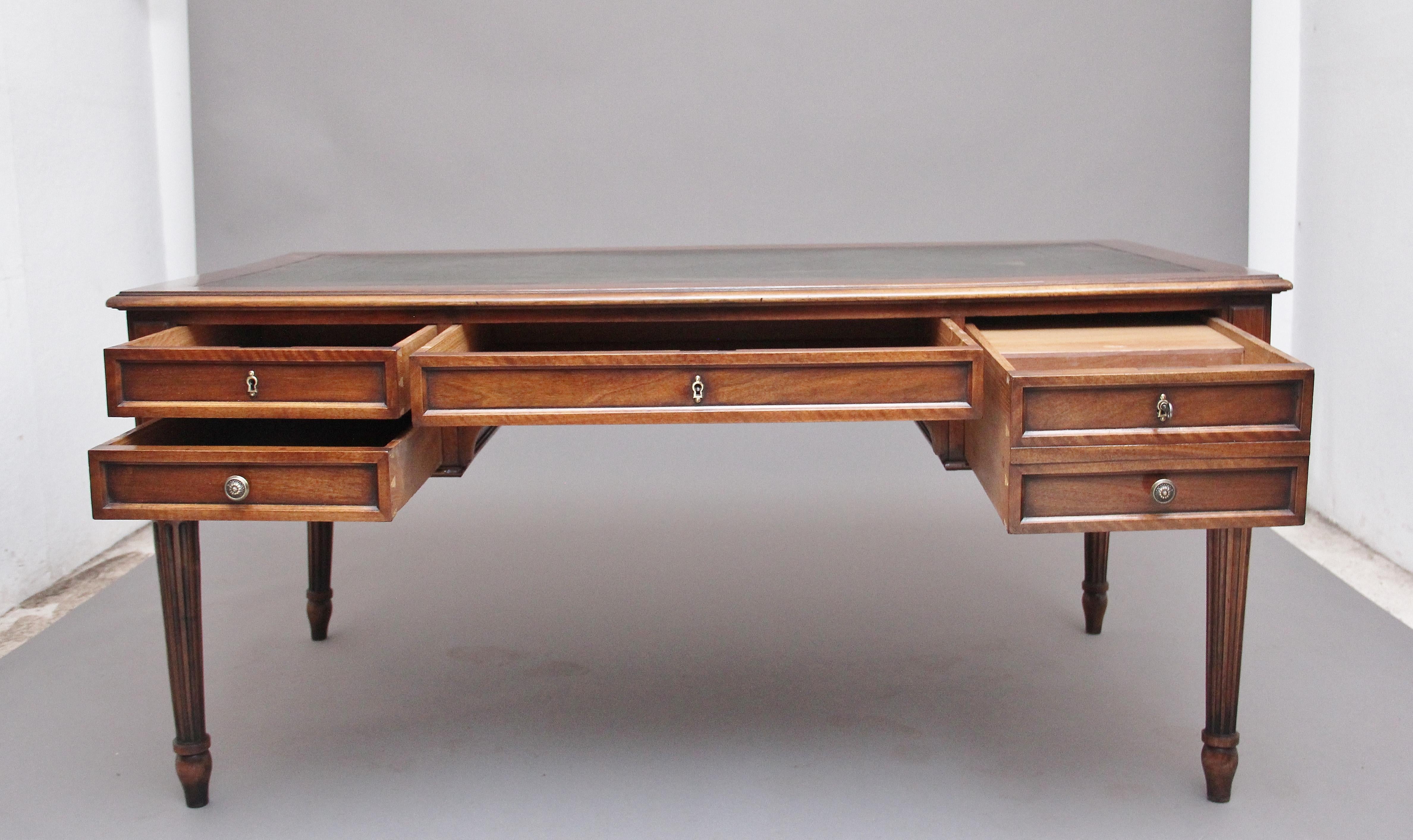Late 19th Century 19th Century French Walnut Writing Table