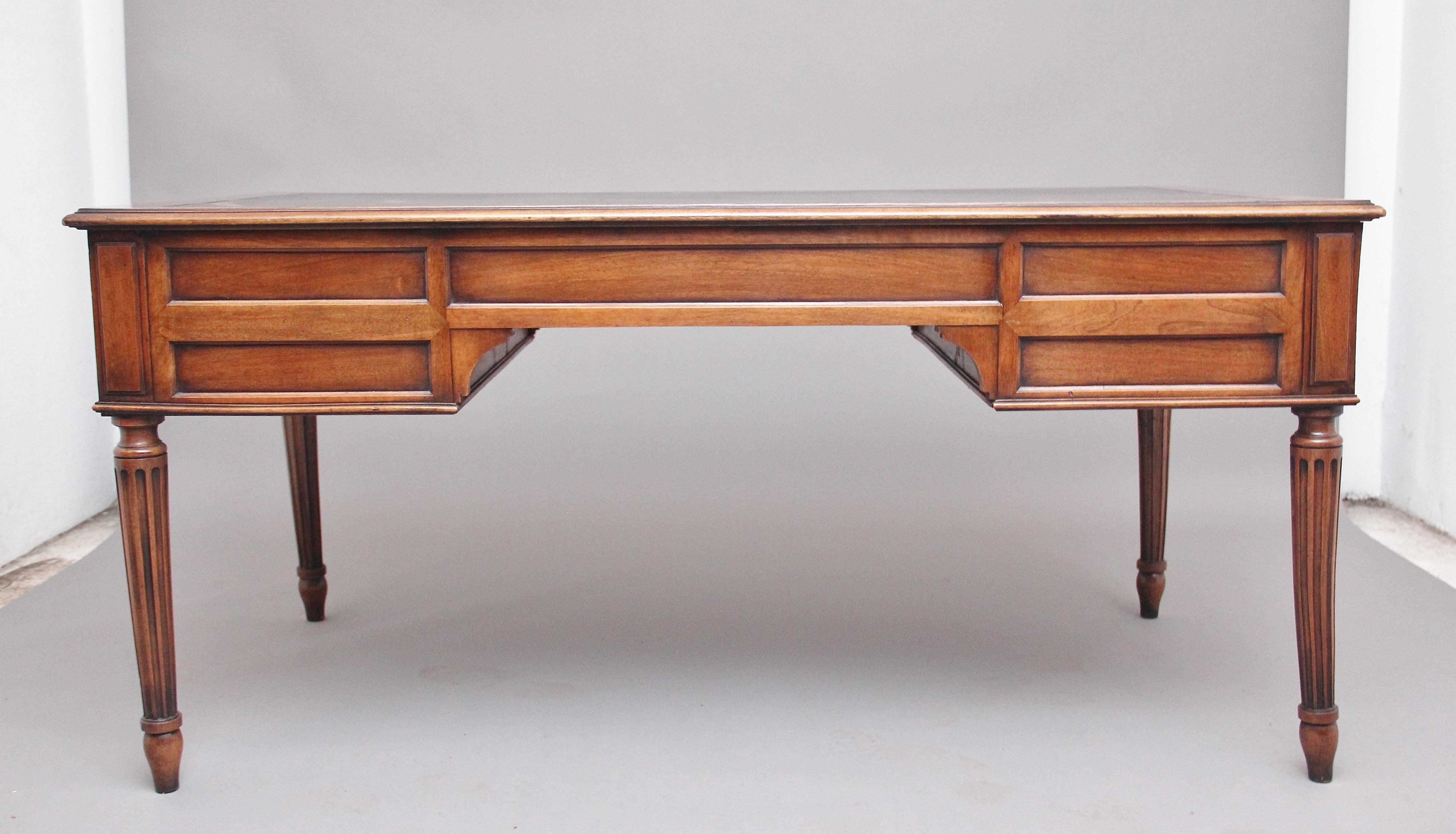 19th Century French Walnut Writing Table 3