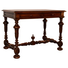 19th Century French Walnut Writing Table