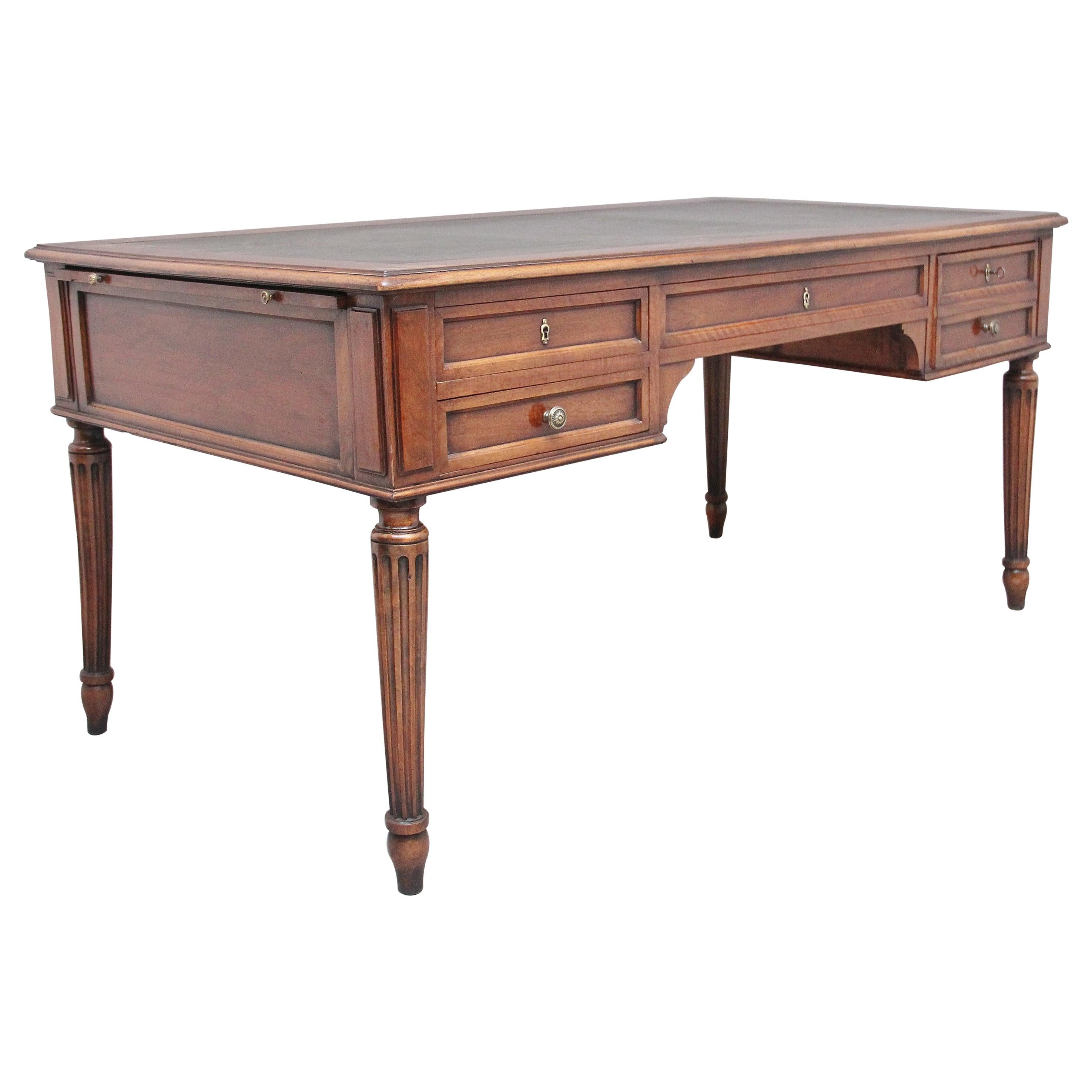 19th Century French Walnut Writing Table