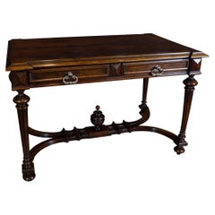 19th Century French Walnut Writing Table