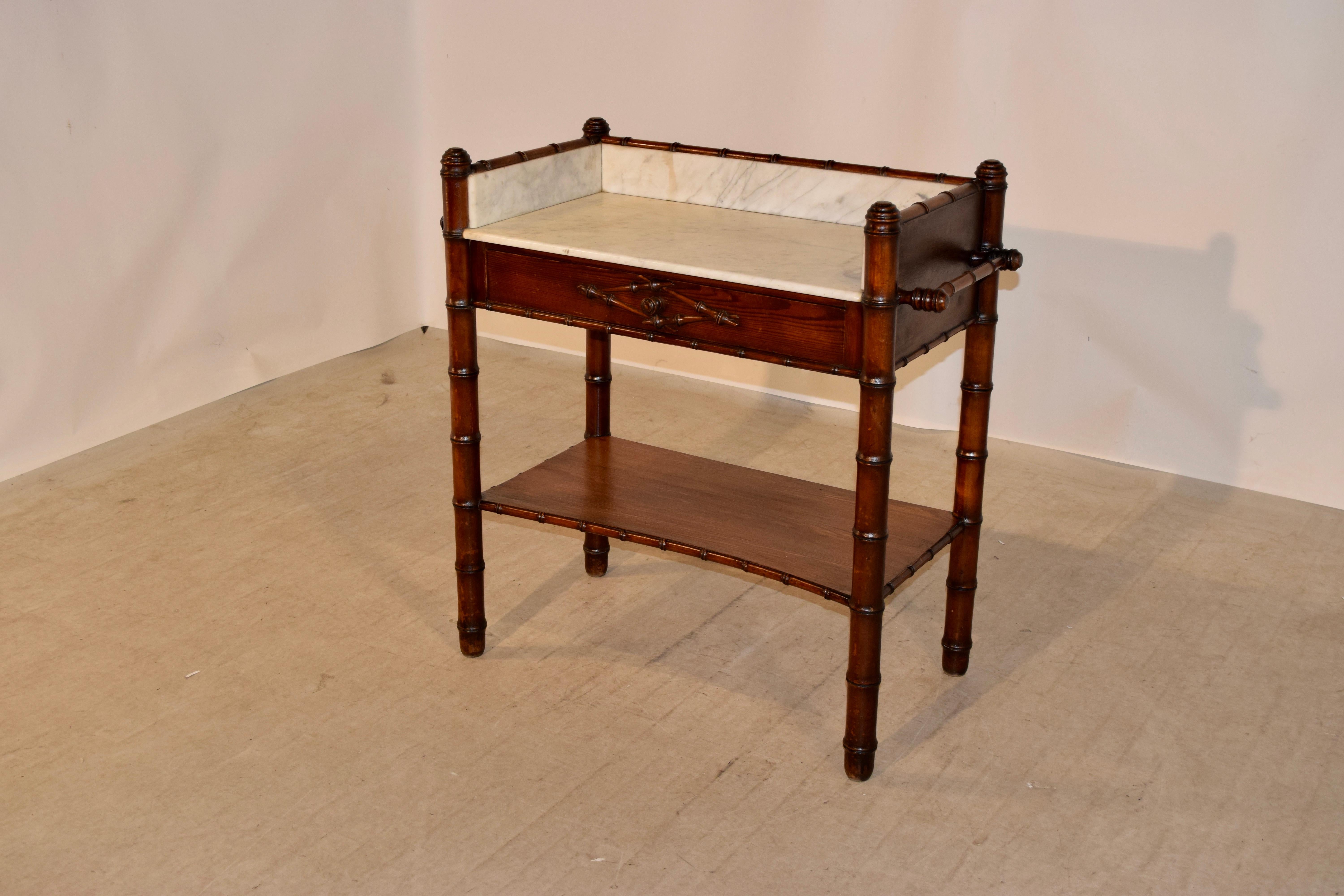 Art Nouveau 19th Century French Wash Stand