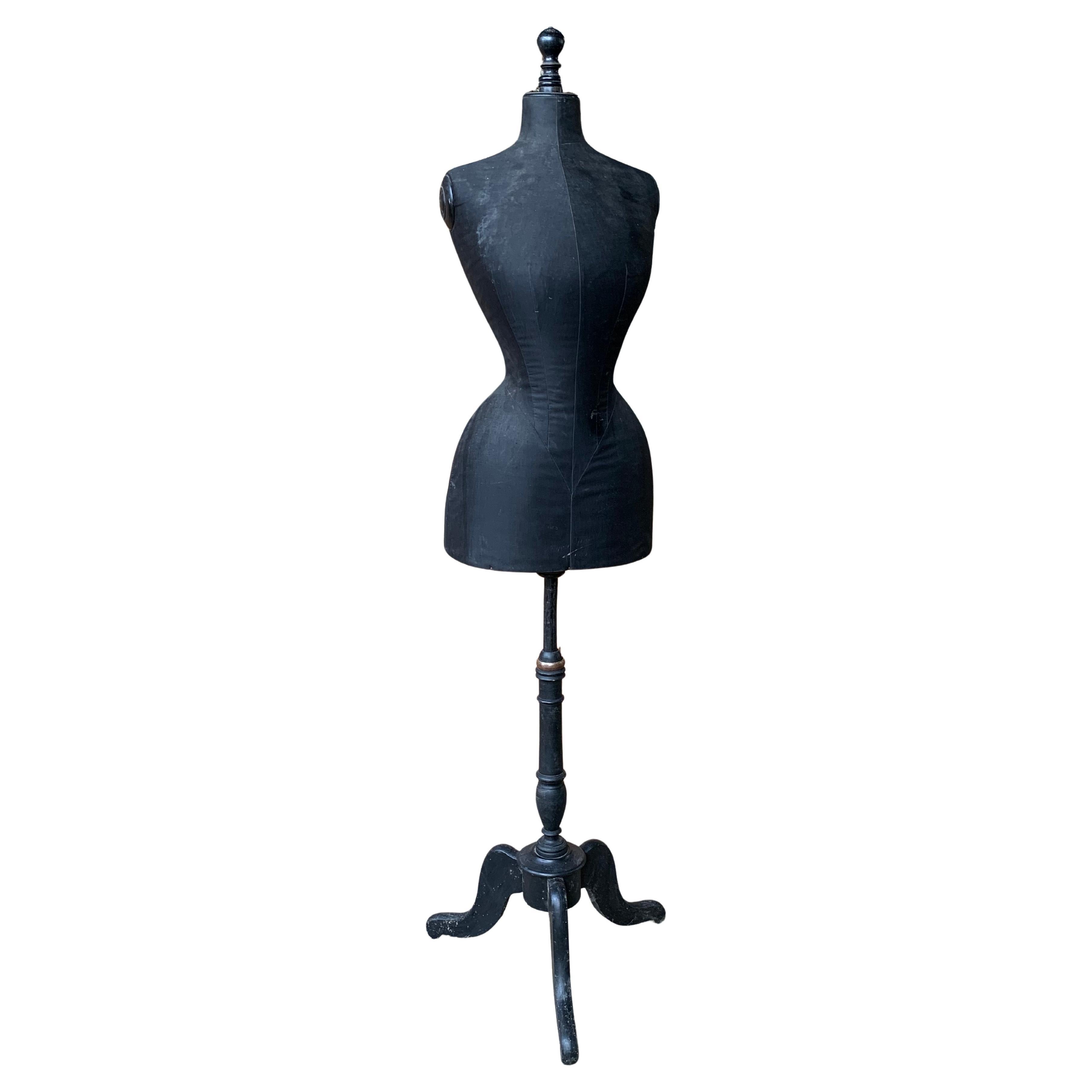 Maniquí de cintura de avispa francés del siglo XIX por Stockman