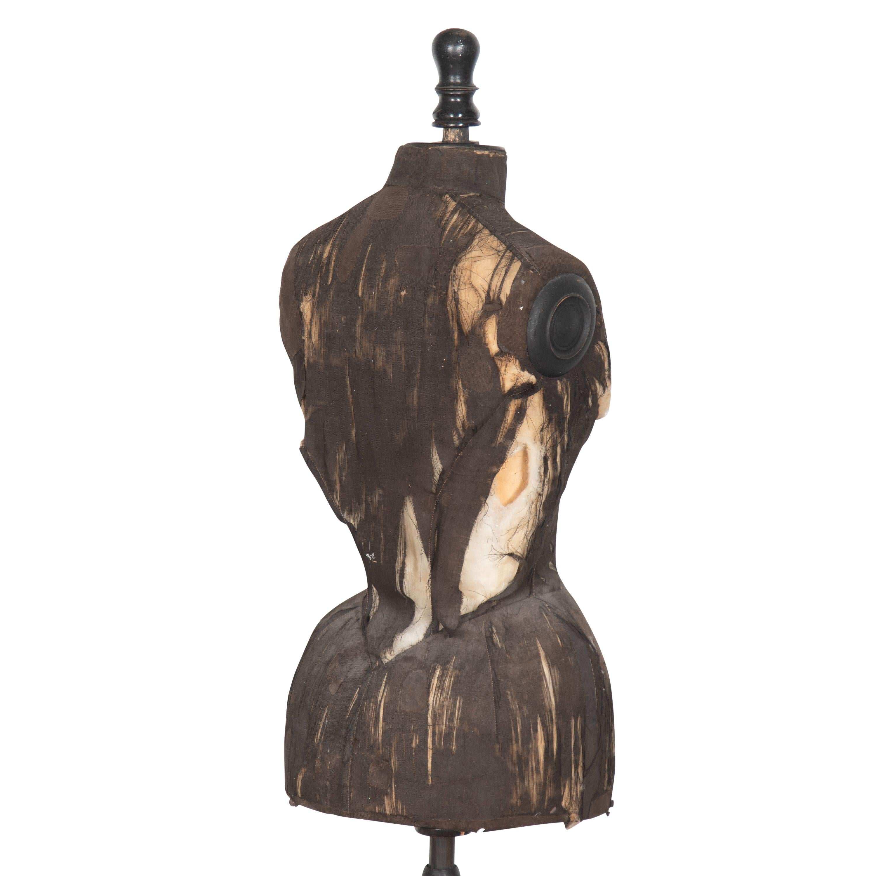 19th Century French Wasp Waist Mannequin In Fair Condition For Sale In Tetbury, Gloucestershire