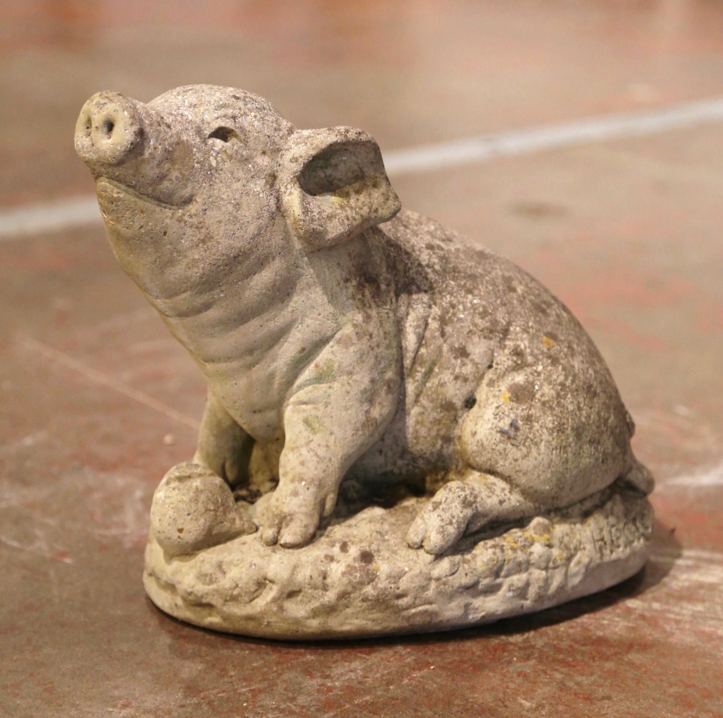 pig sculpture for the garden