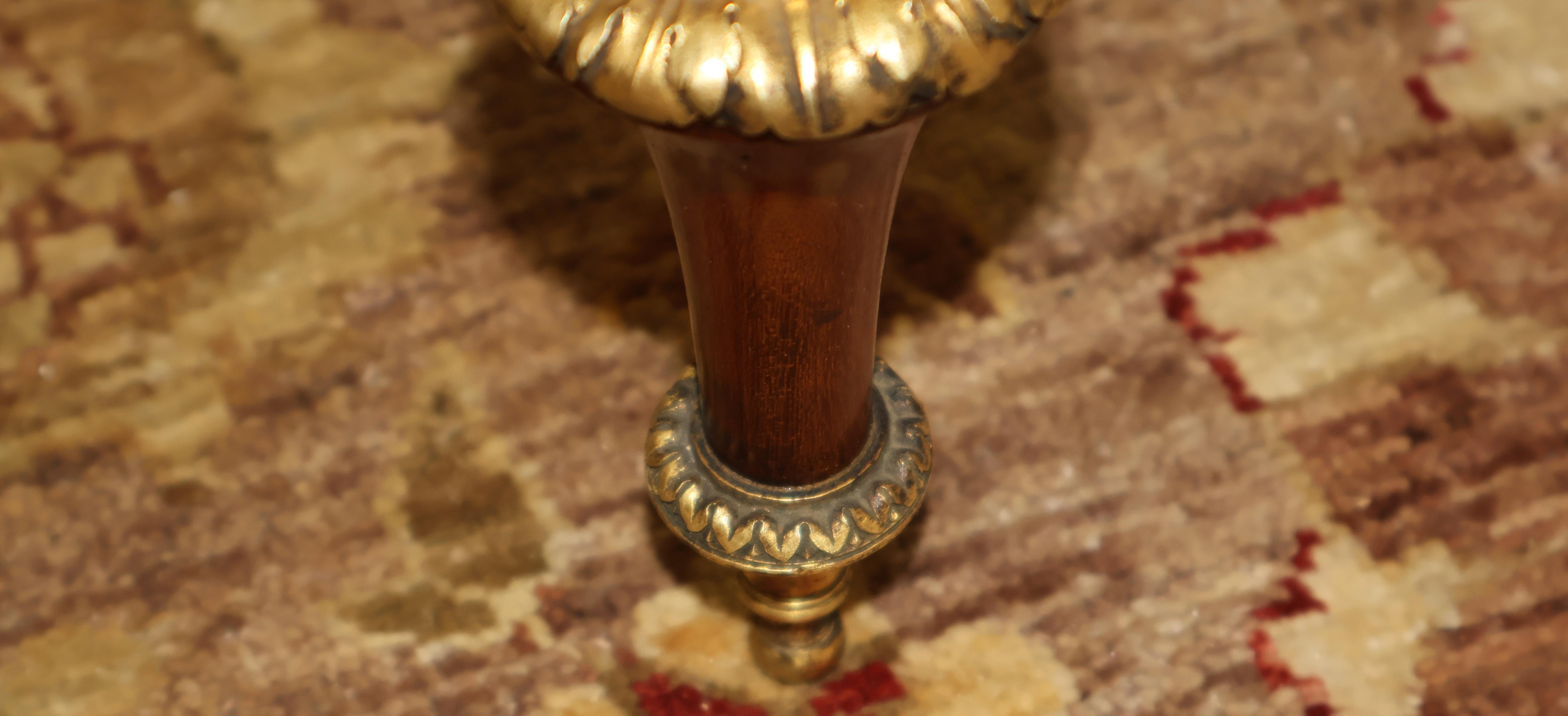 Table de guéridon à plateau de marbre de style Weisweiler du 19e siècle par Henry Dasson en vente 8