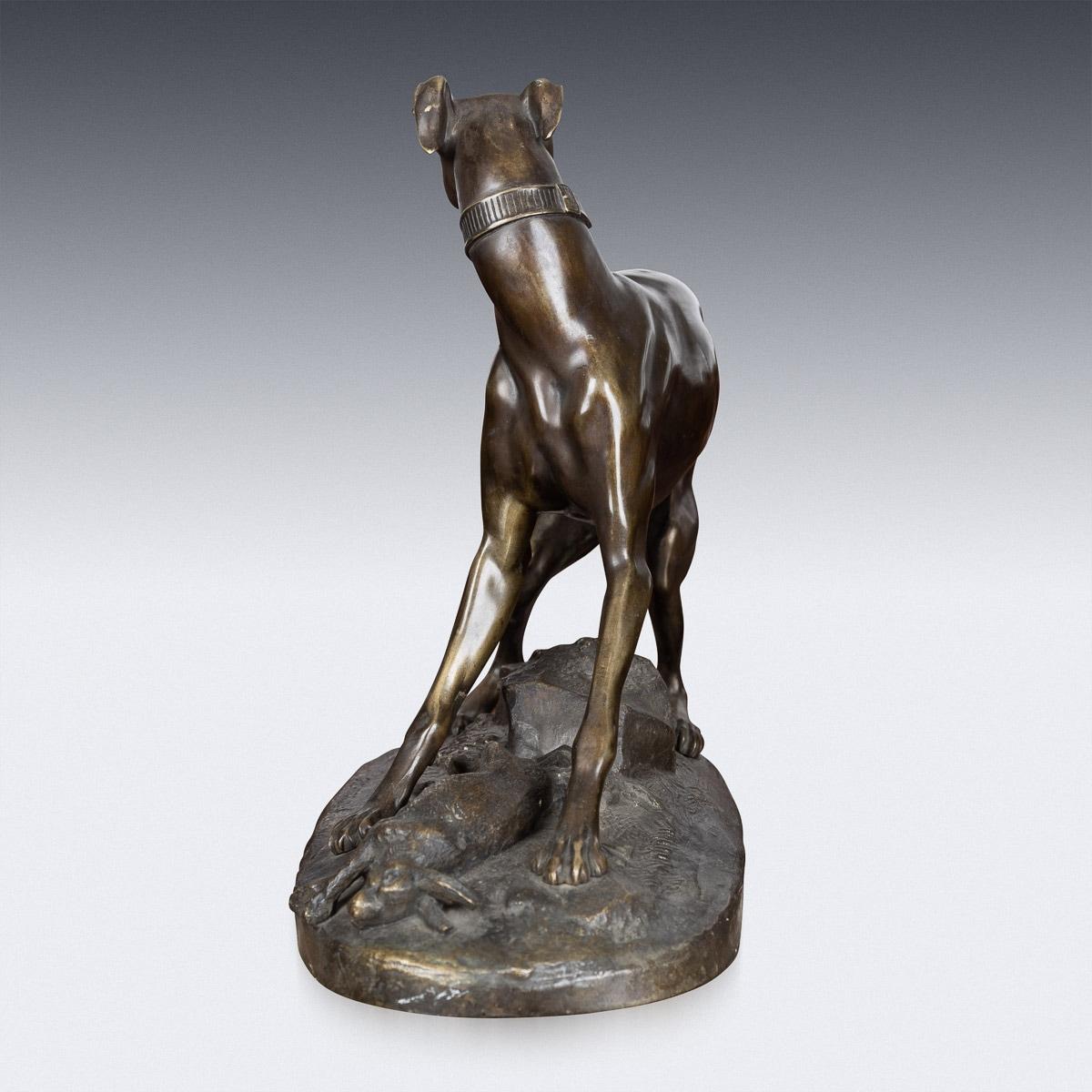 19th Century French Whippet Bronze, Jean-Francois-Theodore Gechter, c.1796-1844 In Good Condition In Royal Tunbridge Wells, Kent