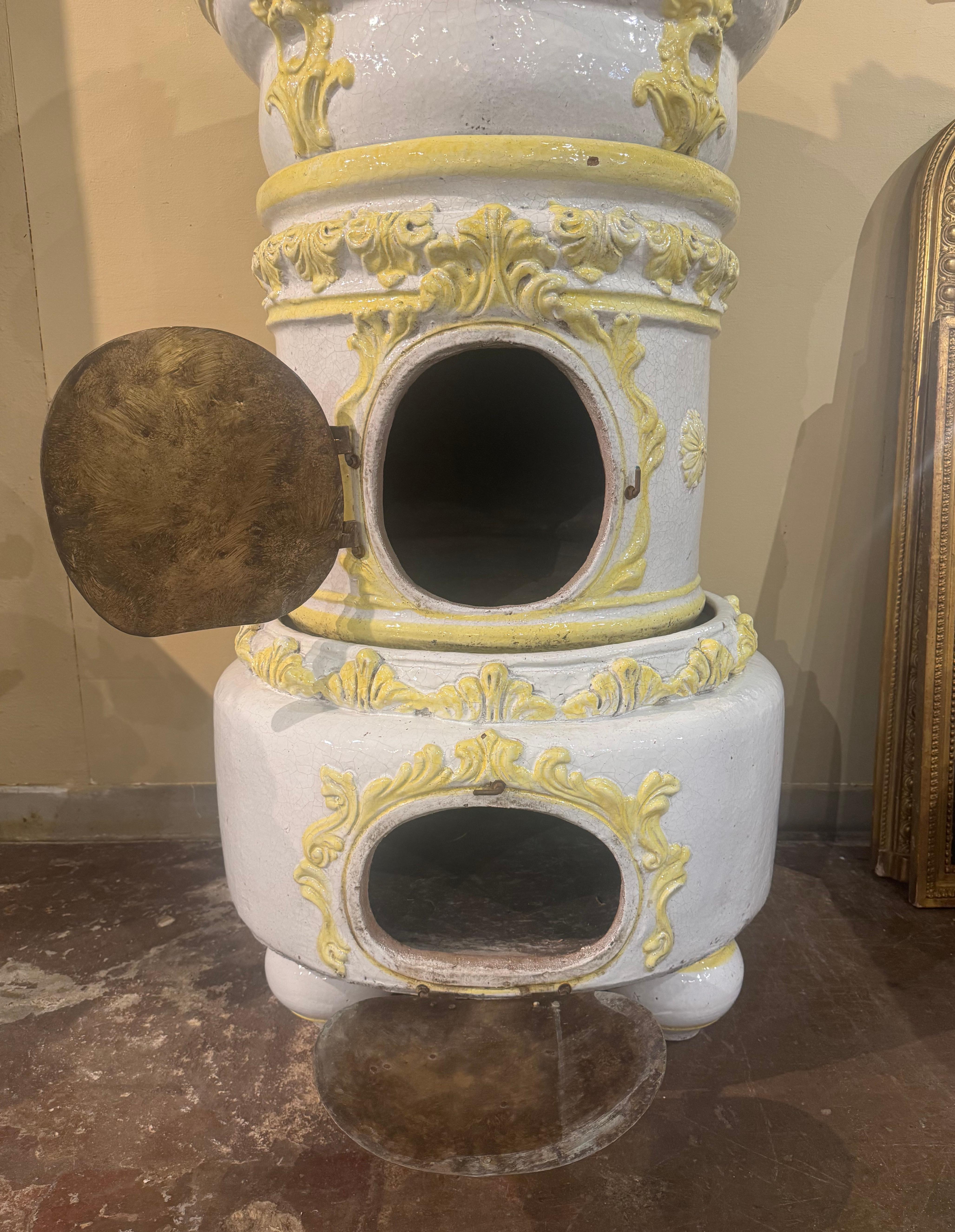 terracotta stove