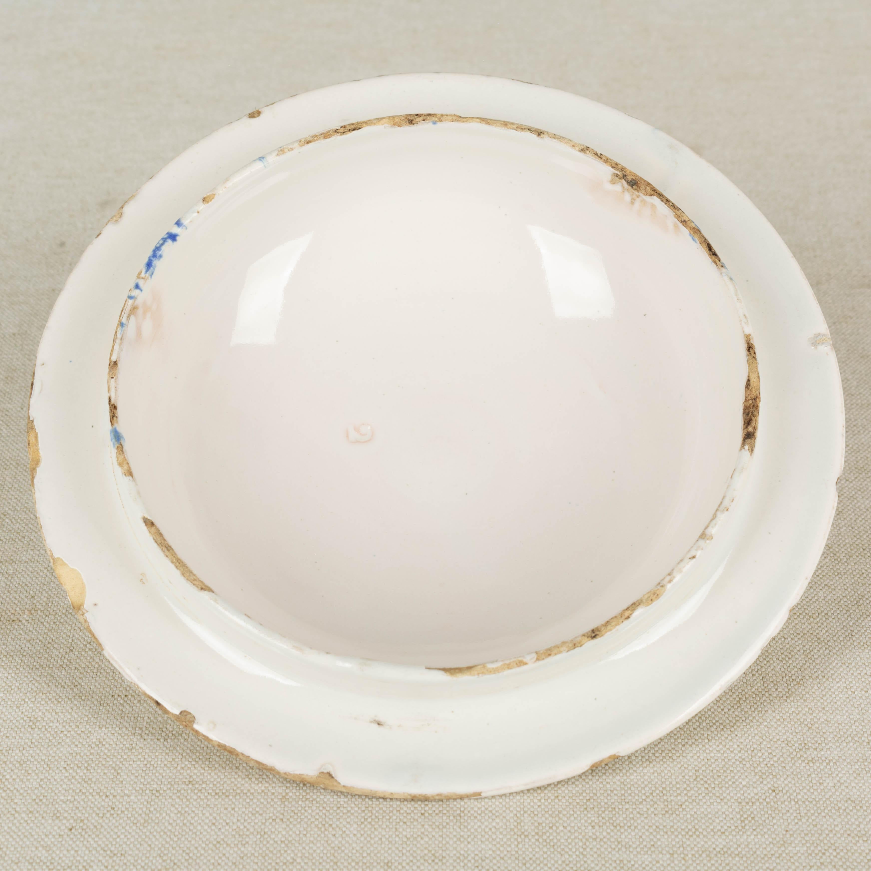 19th Century French White Glazed Confit Pot 4