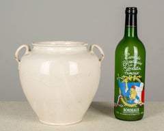 19th Century French White Glazed Honey Pot