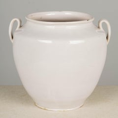 19th Century French White Glazed Honey Pot
