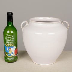 19th Century French White Glazed Honey Pot