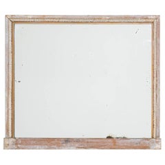 19th Century French White Painted Mirror