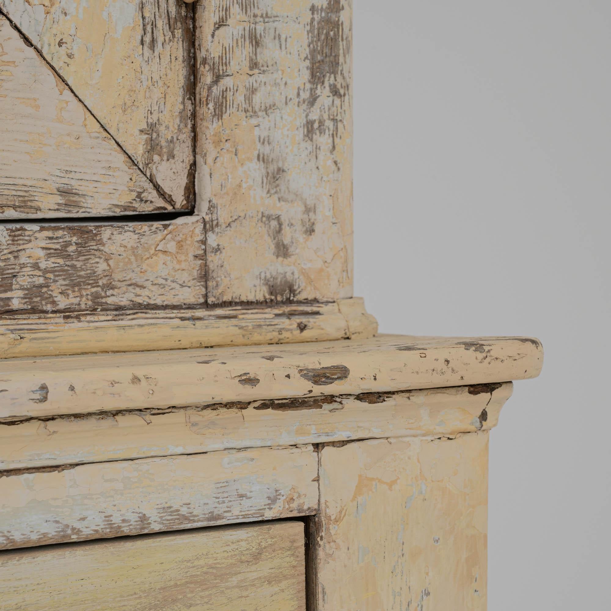19th Century French White Patinated Cabinet For Sale 7