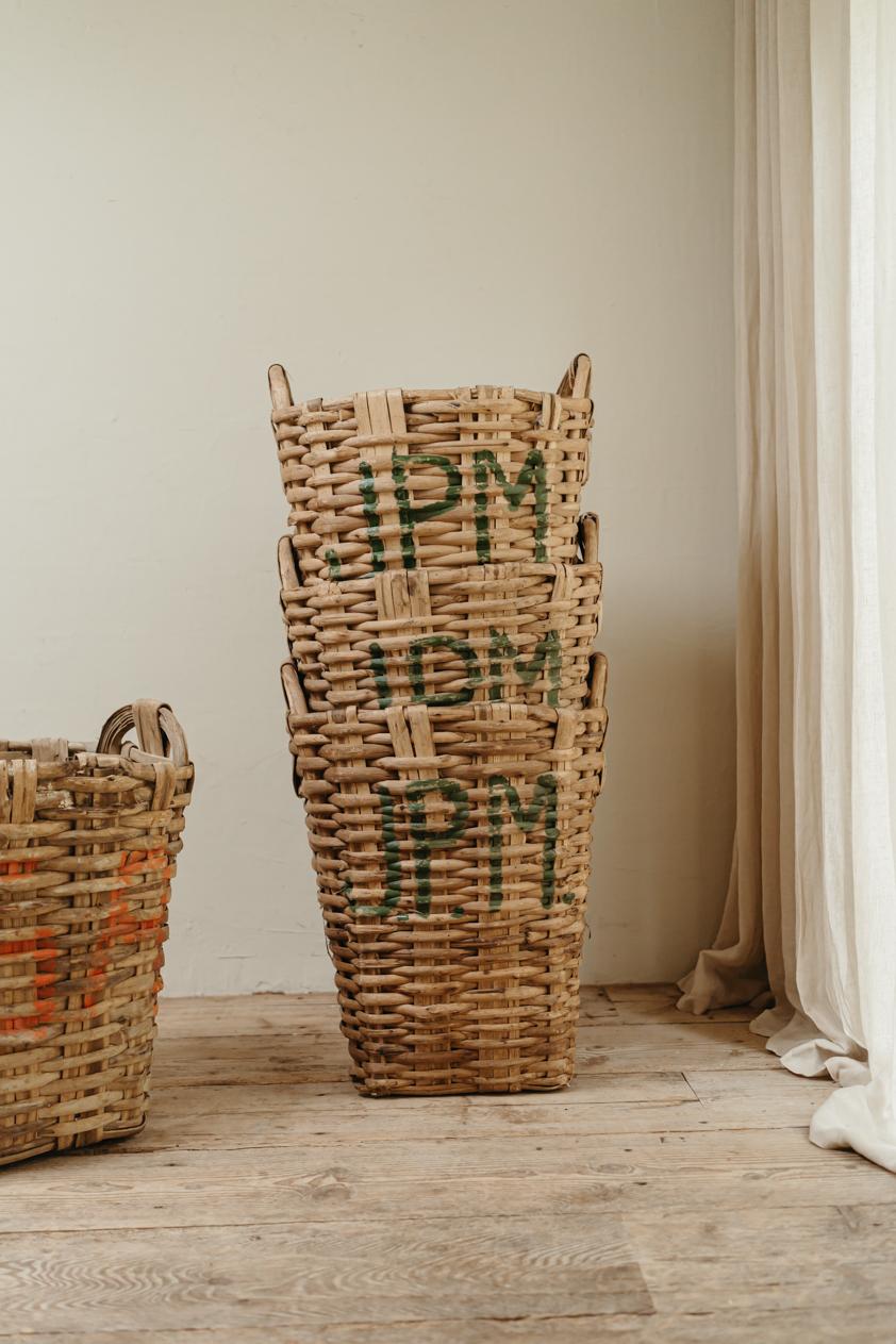19th Century French Wicker Baskets For Sale 7