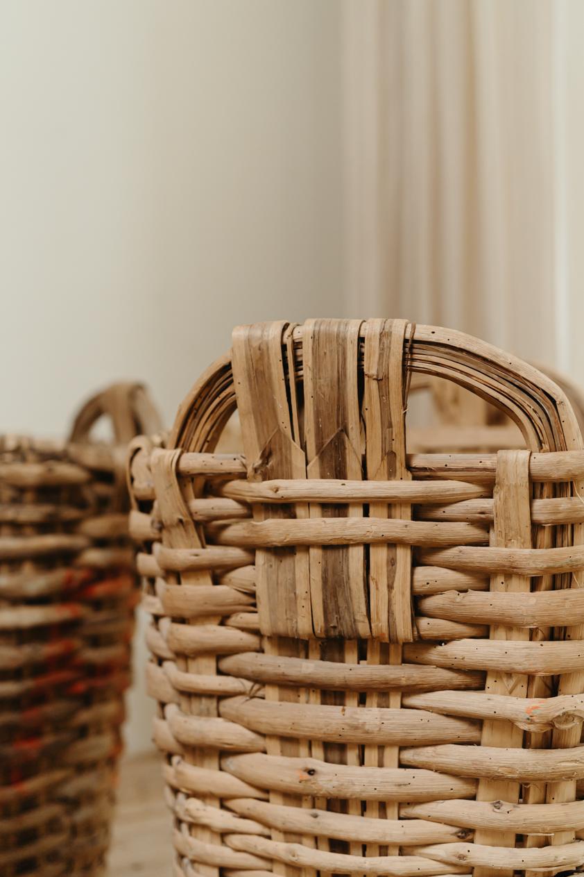 19th Century French Wicker Baskets For Sale 8