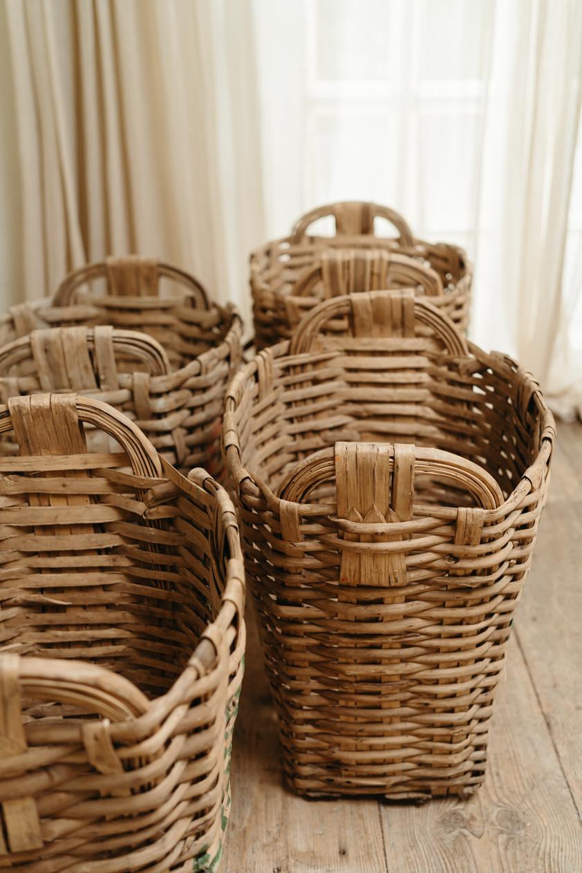 19th Century French Wicker Baskets For Sale 2