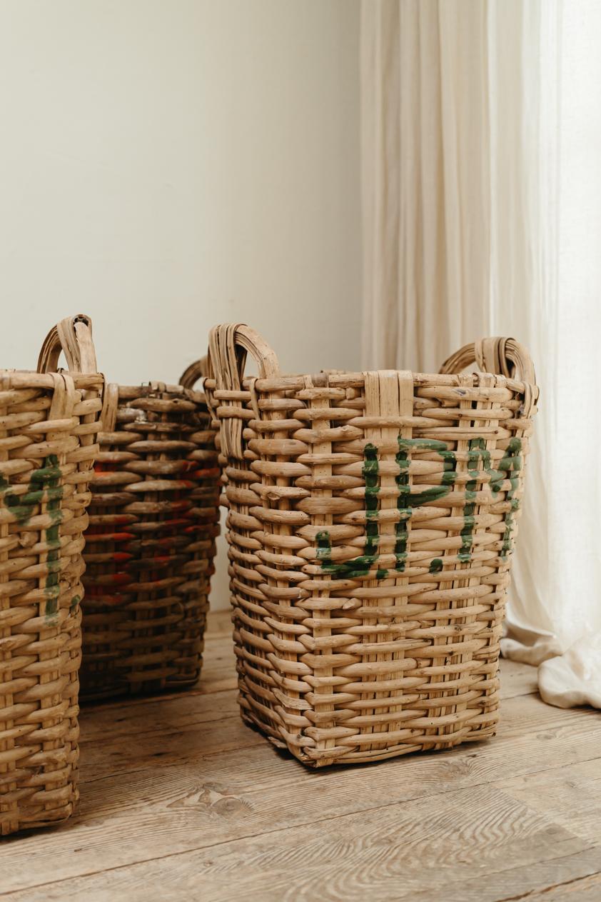 19th Century French Wicker Baskets For Sale 4
