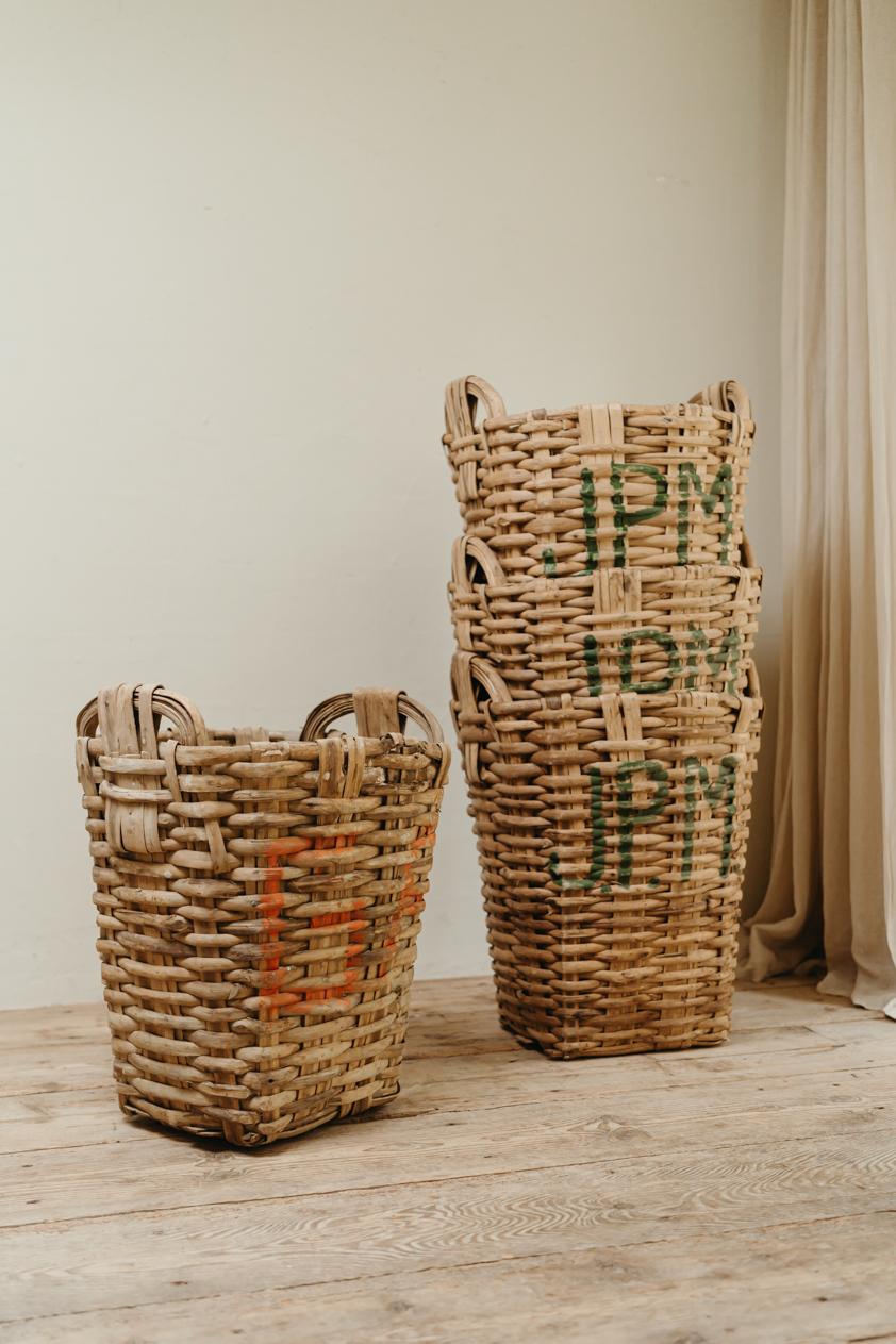 19th Century French Wicker Baskets For Sale 6