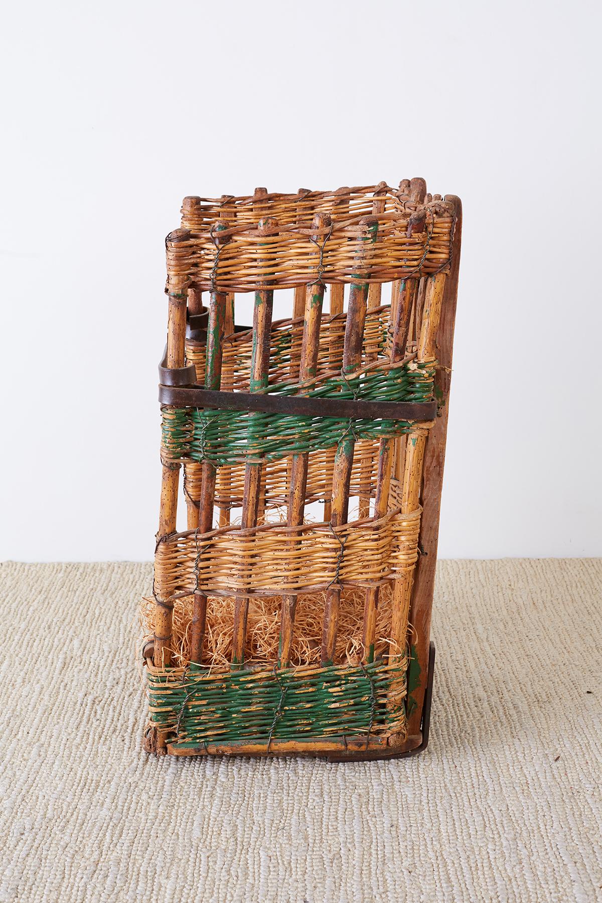 19th Century French Wicker Harvest Display Basket 5