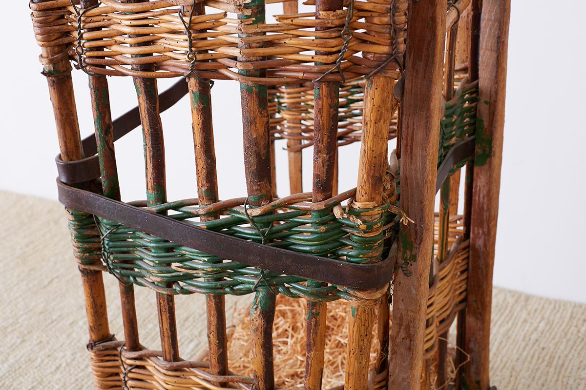19th Century French Wicker Harvest Display Basket 6