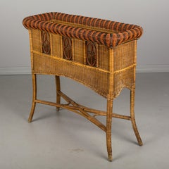 19th Century French Wicker Planter
