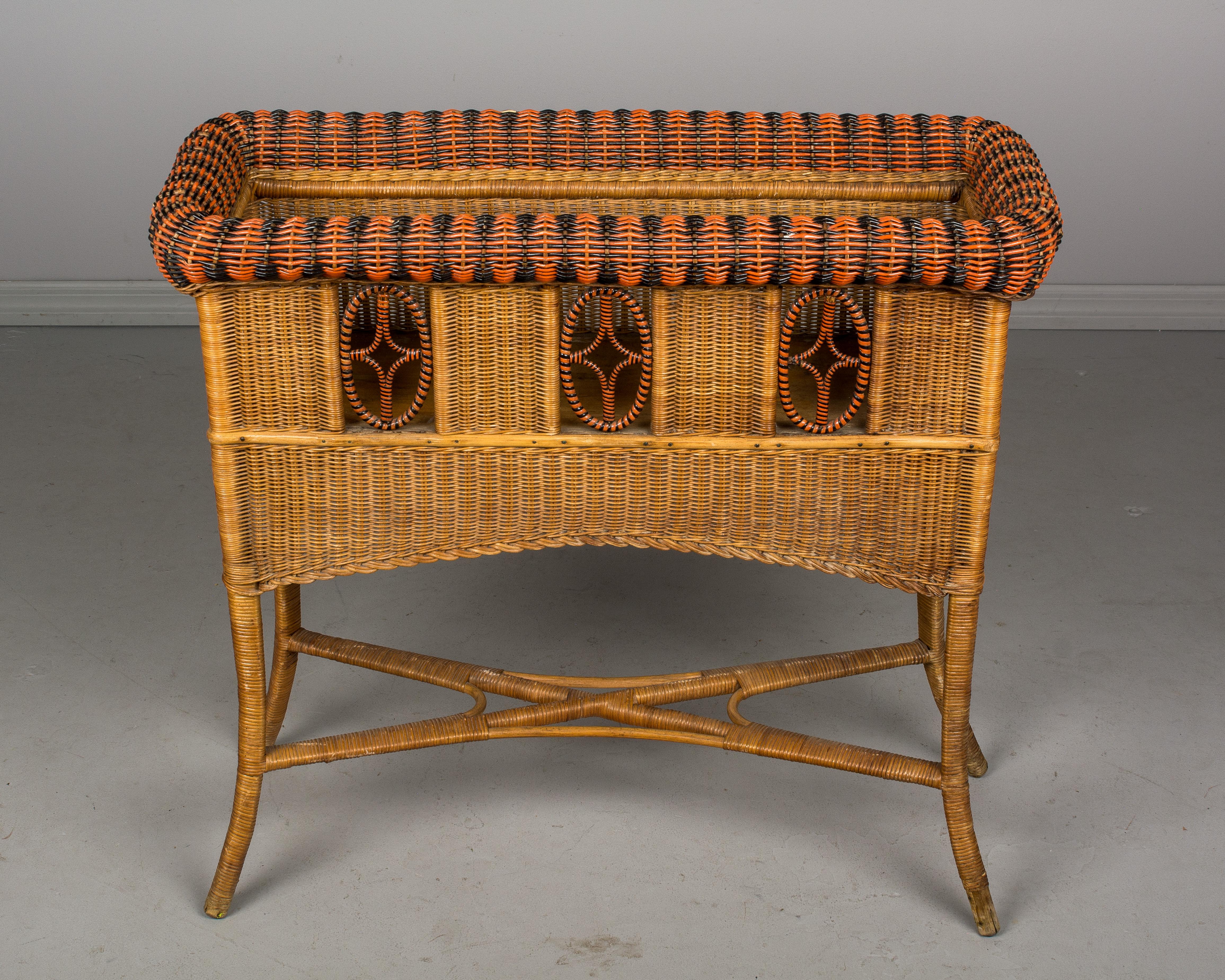 French Provincial 19th Century French Wicker Planter