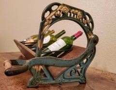 19th Century French Wine Rack Fashioned from Bread Slicer