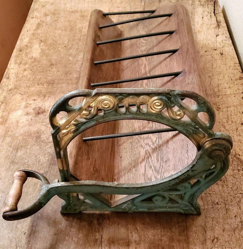 Art Nouveau 19th Century French Wine Rack Fashioned from Bread Slicer For Sale