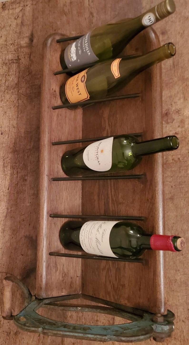 19th Century French Wine Rack Fashioned from Bread Slicer In Good Condition For Sale In Forney, TX