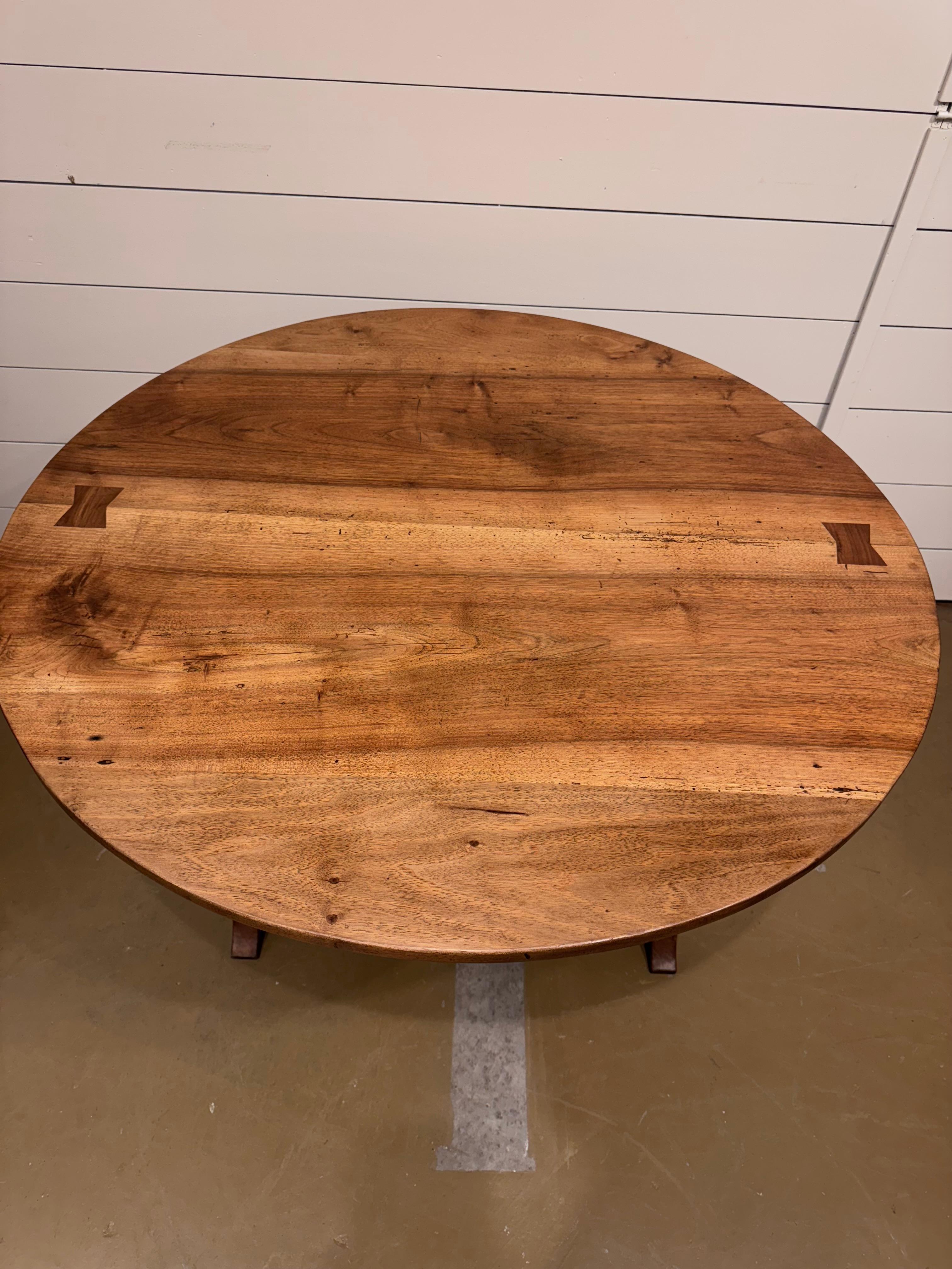 his 19th-century French wine table exudes timeless elegance, crafted with intricate detailing and deep rich wood. Its refined design and sturdy construction make it a perfect addition to any home, offering a touch of classic French charm. Elevate