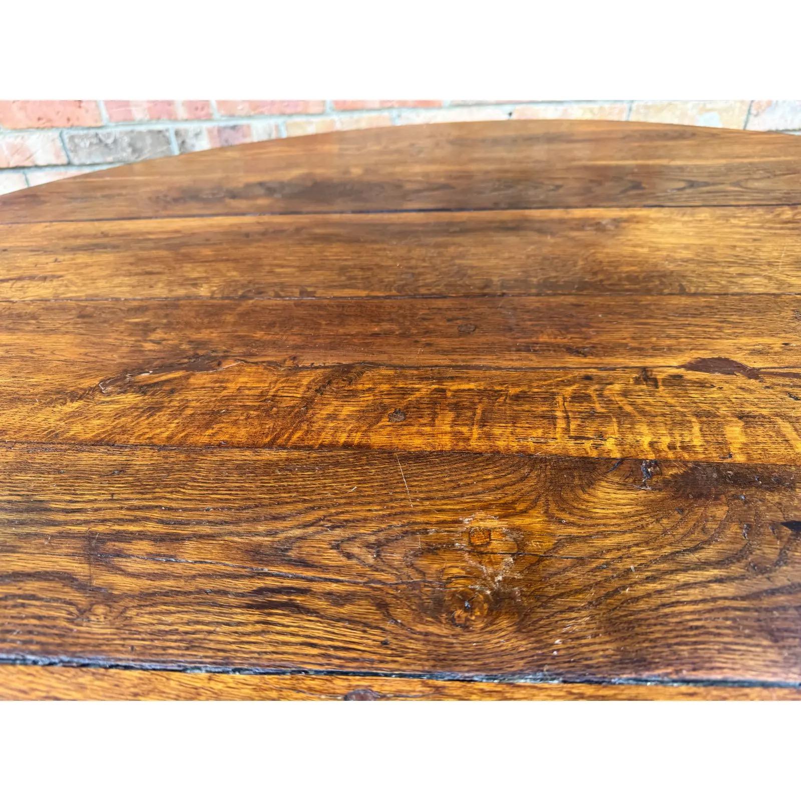 Hardwood 19th Century French Wine Table For Sale