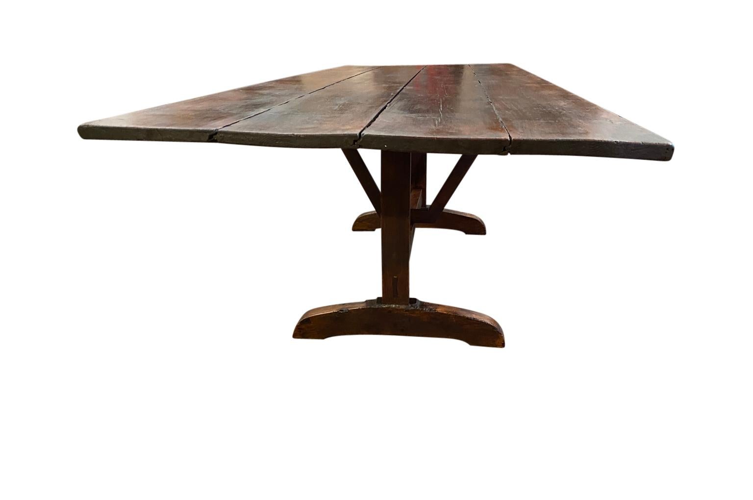 19th Century French Wine Tasting Table 7