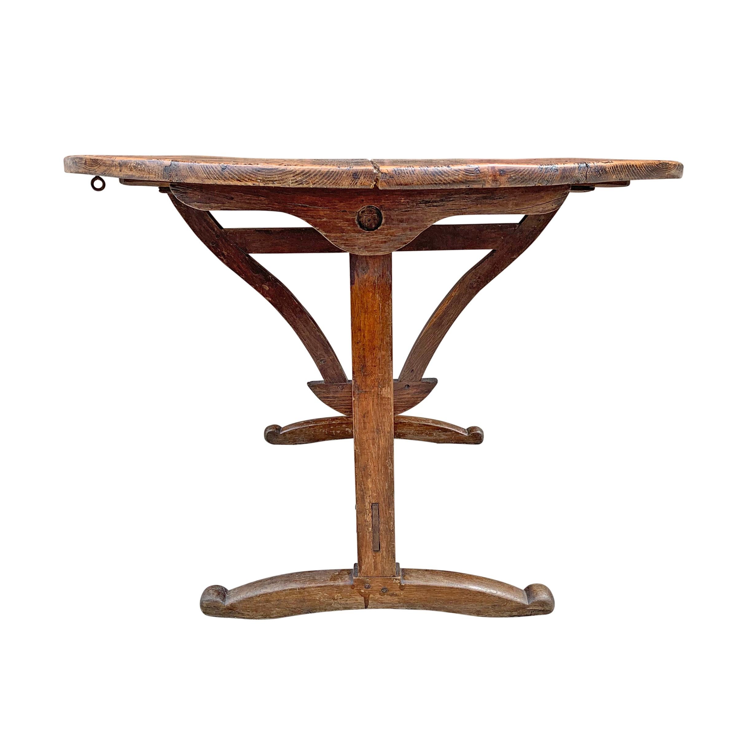 Rustic 19th Century French Wine Tasting Table