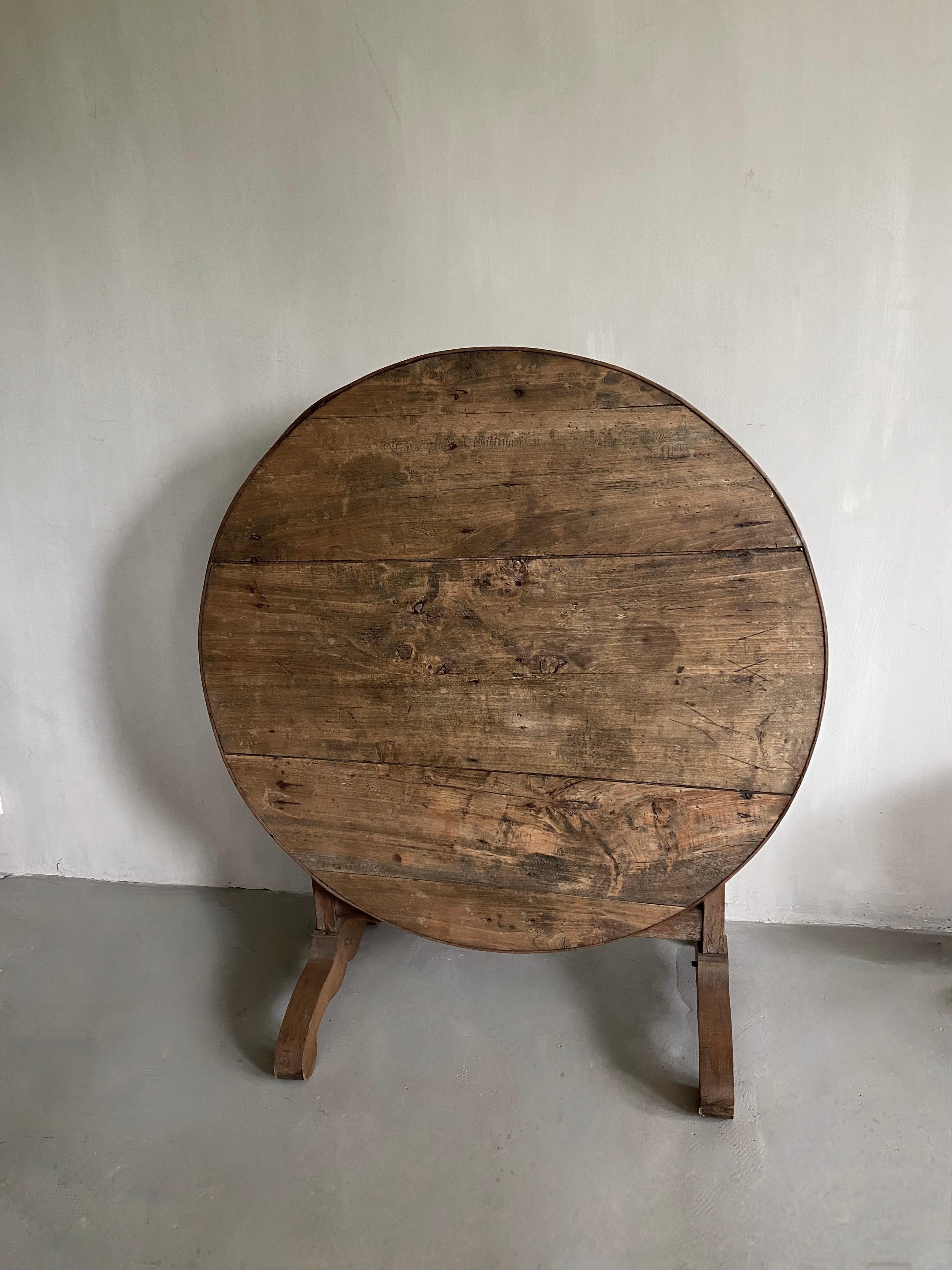 Oak 19th Century French Wine Tasting Table