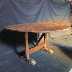 19th Century French Wine Tasting Table Gorgeous Wood