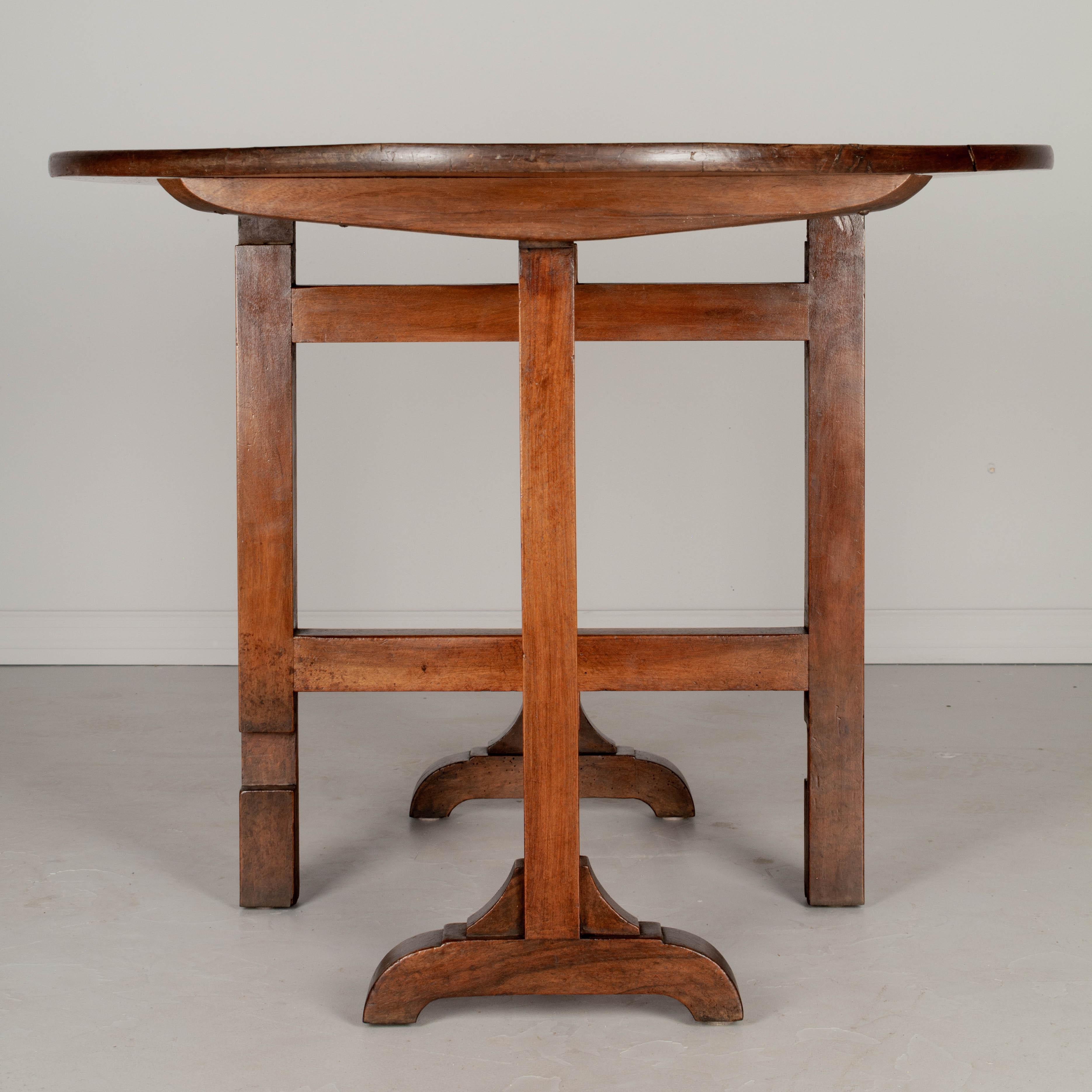 19th Century French Wine Tasting Table or Tilt-Top Table 5