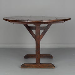 Country French Wine Tasting Table or Tilt-Top Table