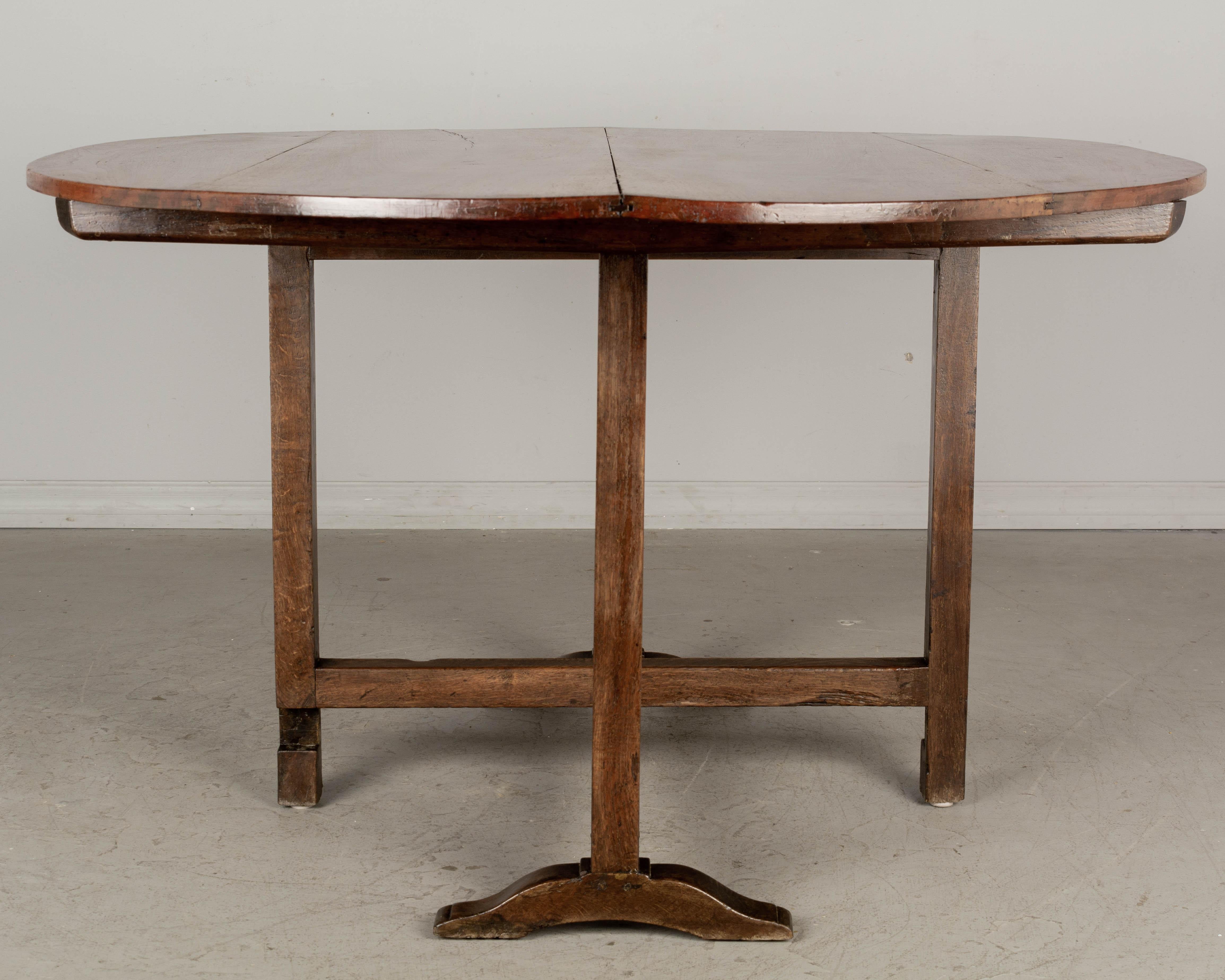 19th Century French Wine Tasting Table or Tilt-Top Table 2