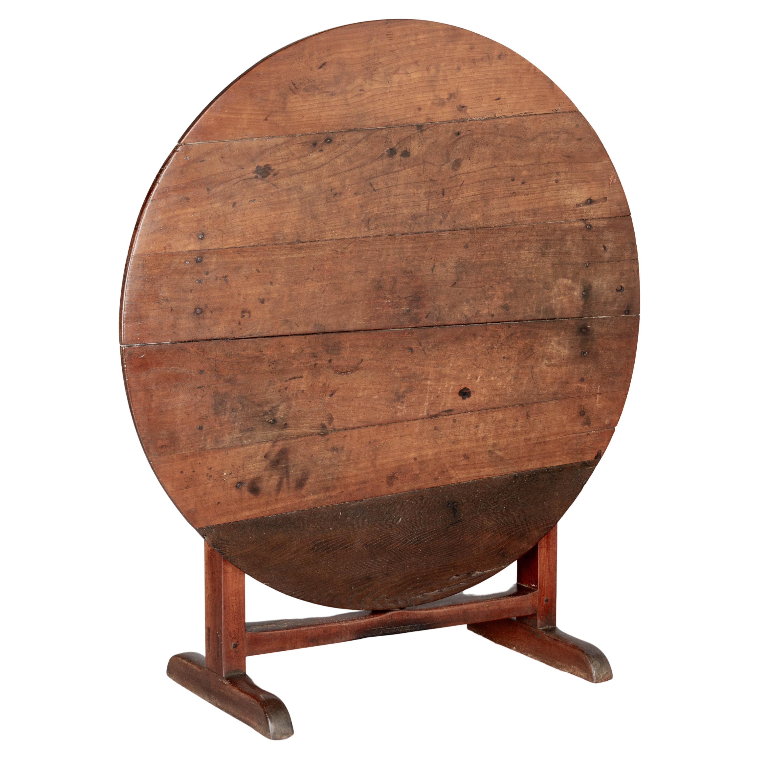 19th Century French Wine Tasting Table or Tilt-Top Table