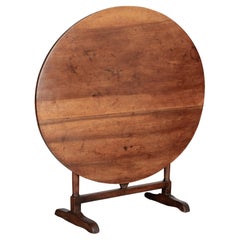 Mesa de cata de vinos francesa del siglo XIX o mesa basculante