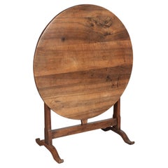 19th Century French Wine Tasting Table or Tilt-Top Table