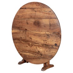 19th Century French Wine Tasting Table or Tilt-Top Table