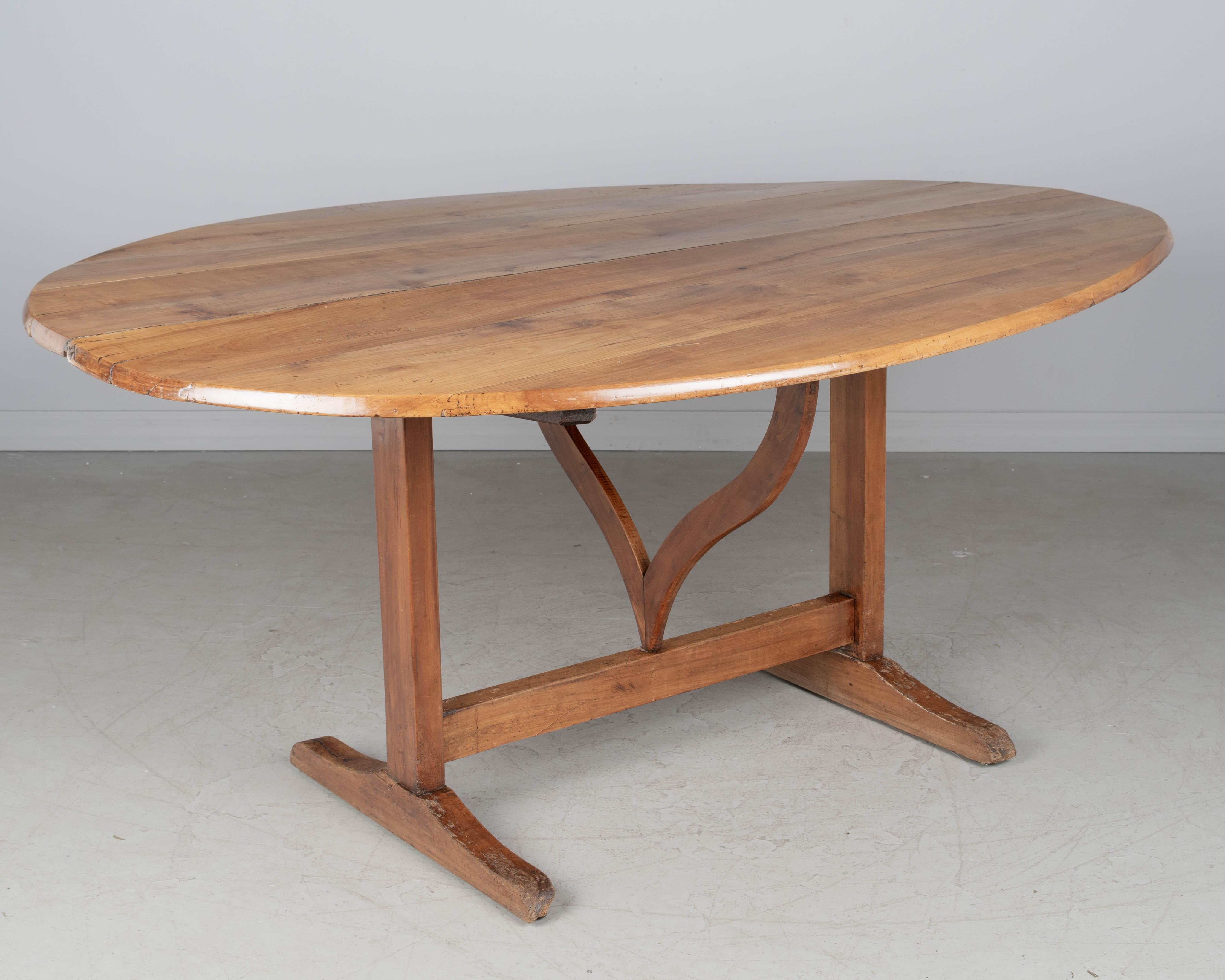 19th Century French Wine Tasting Tilt Top Table For Sale 4