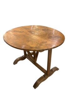 19th Century French Wine Tasting Tilt Top Table