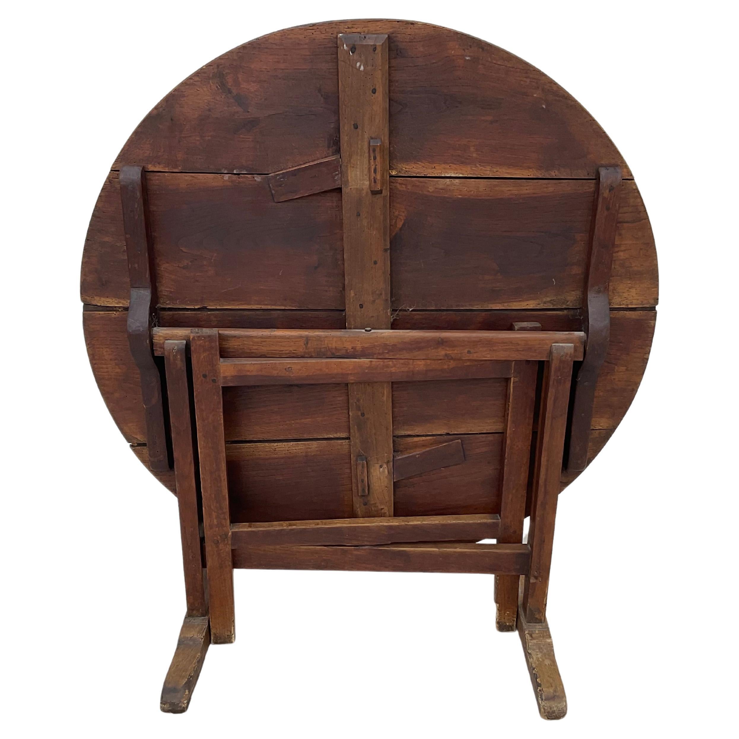 Country 19th Century French Wine Tasting Tilt Top Table