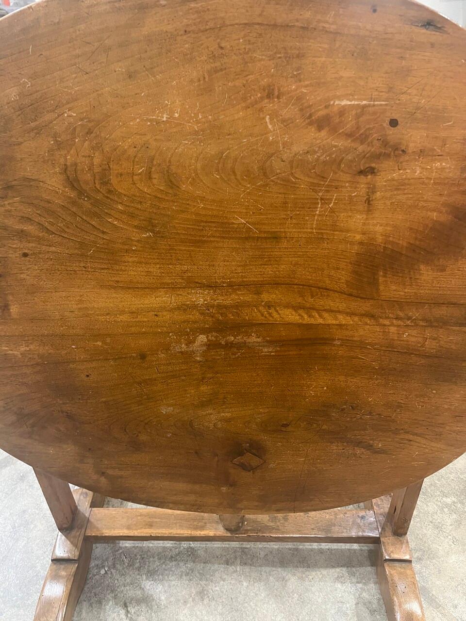 19th Century French Wine Tasting Tilt Top Table For Sale 1