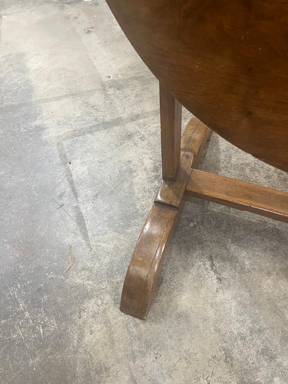 19th Century French Wine Tasting Tilt Top Table For Sale 3