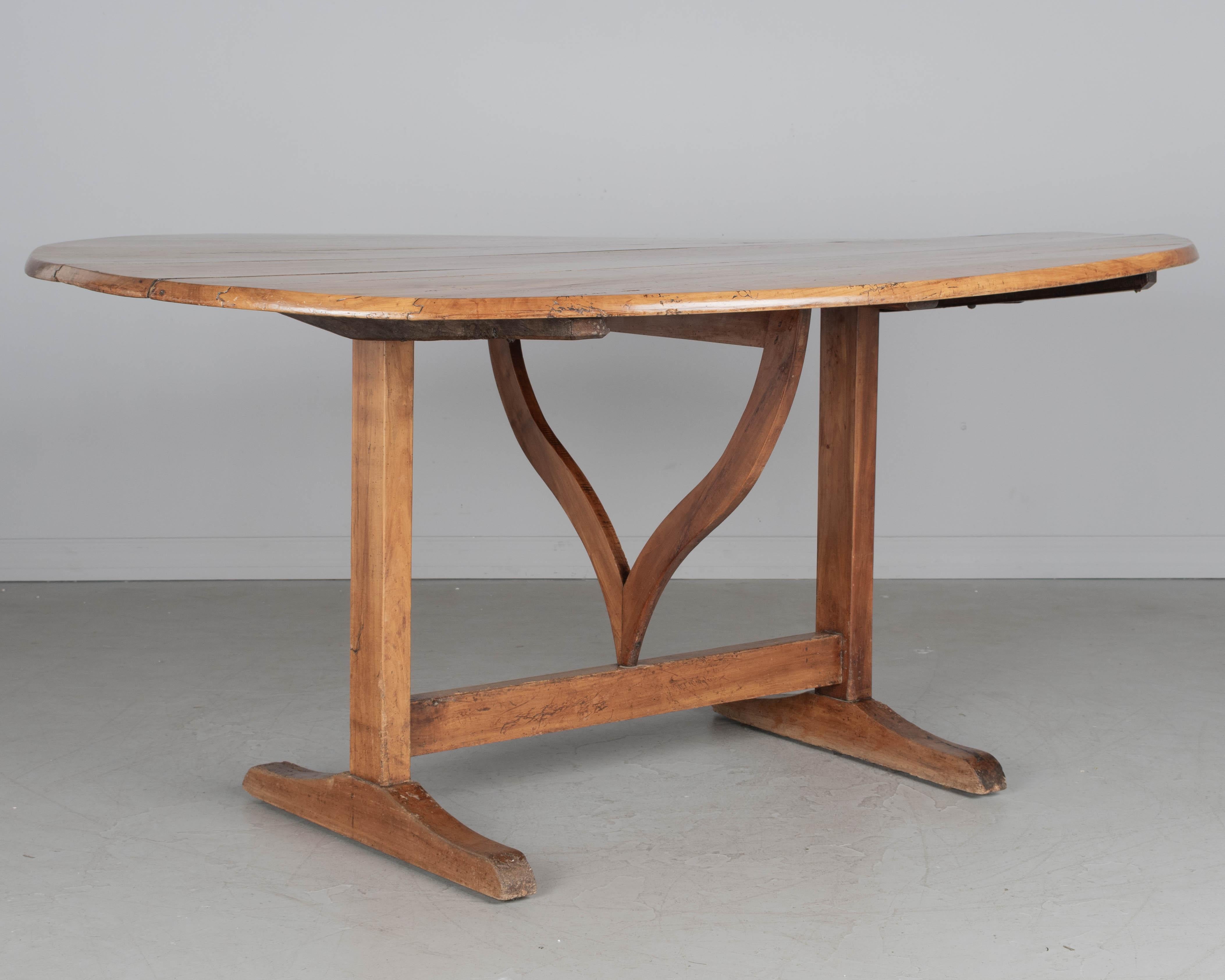 19th Century French Wine Tasting Tilt Top Table For Sale 2